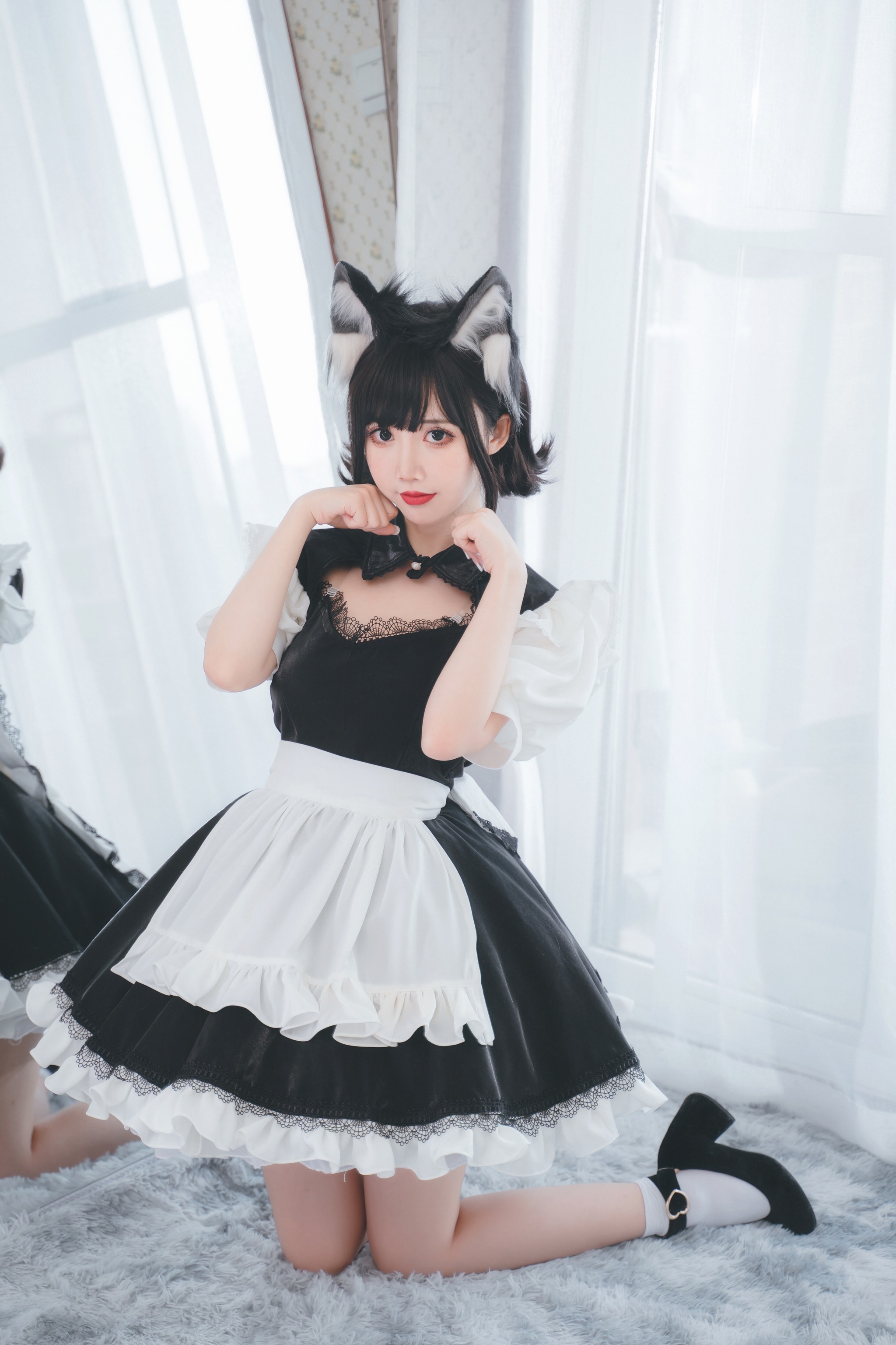 图片[1]-面饼仙儿 – NO.114 开胸女仆 [17P]-XikXak